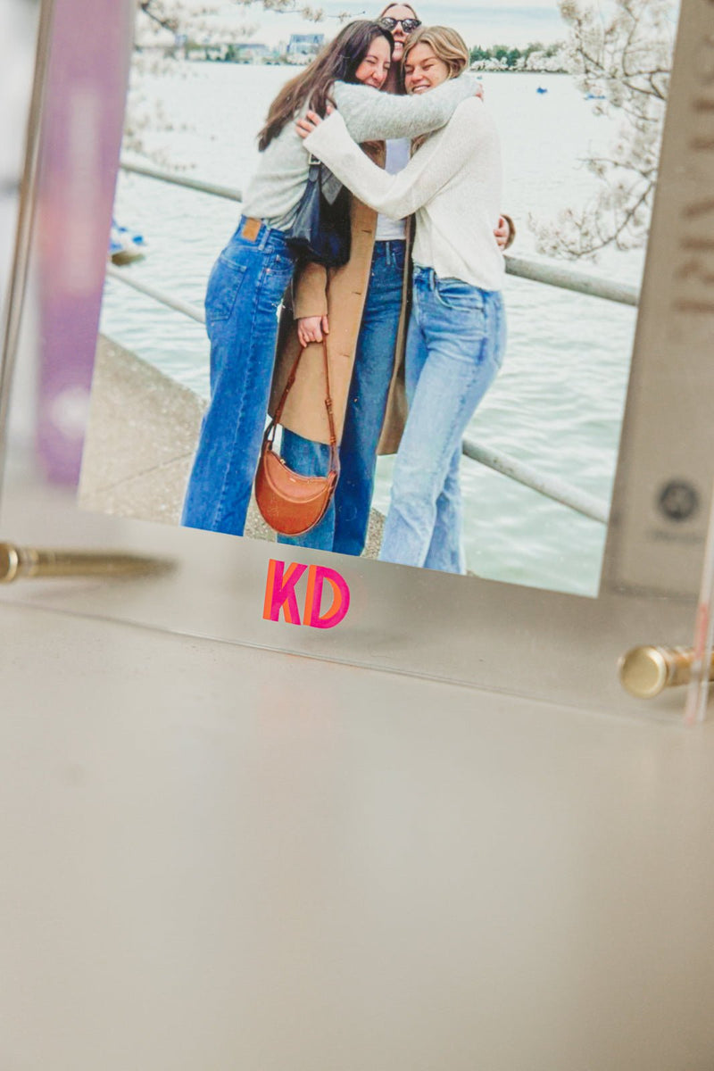 Shadow Monogram Acrylic Frame