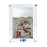 Shadow monogram acrylic frame elegant and personal keepsake for gifting.