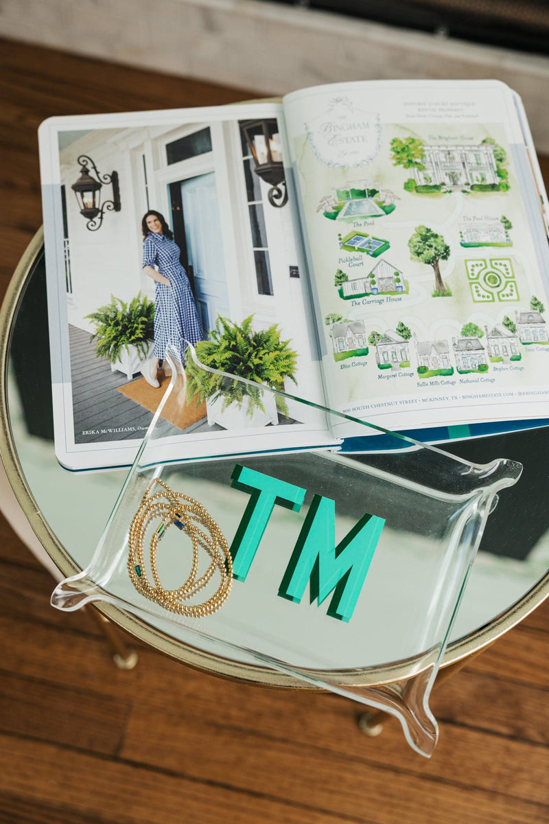 Shadow Monogram Acrylic Tray