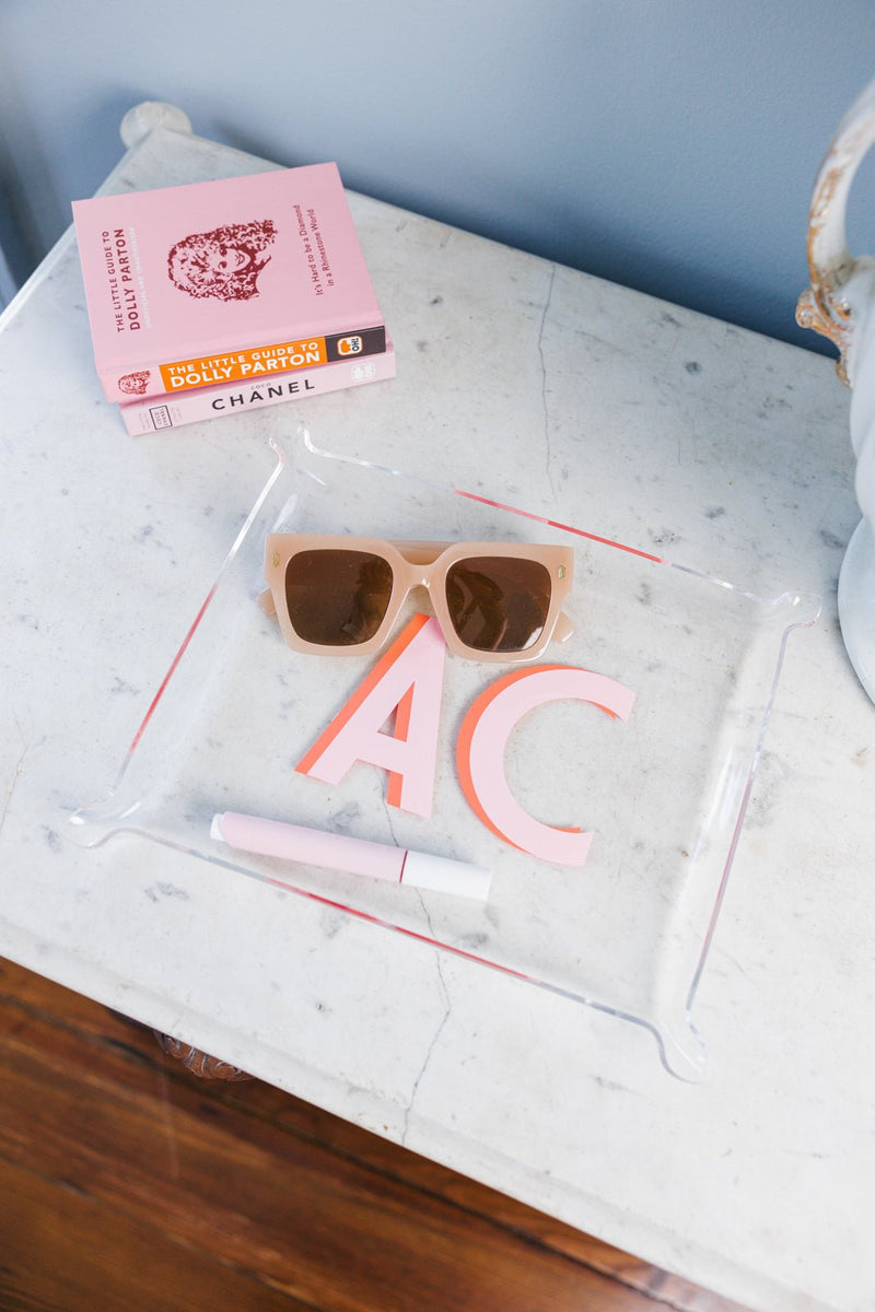 Shadow Monogram Acrylic Tray