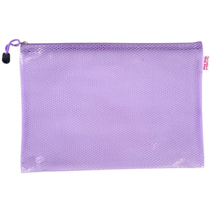 Custom Gameday Pool Bag—lavender mesh zip pouch ready for personalized name, number, or team.
