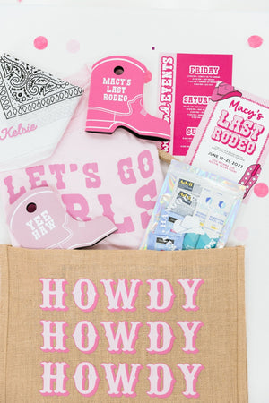 Custom Hangover Kit - Sprinkled With Pink #bachelorette #custom #gifts