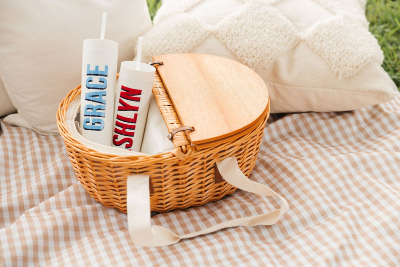 Custom Name 16 oz Matte Tumbler - Sprinkled With Pink #bachelorette #custom #gifts