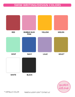 A graphic showing the color options to customize a product
