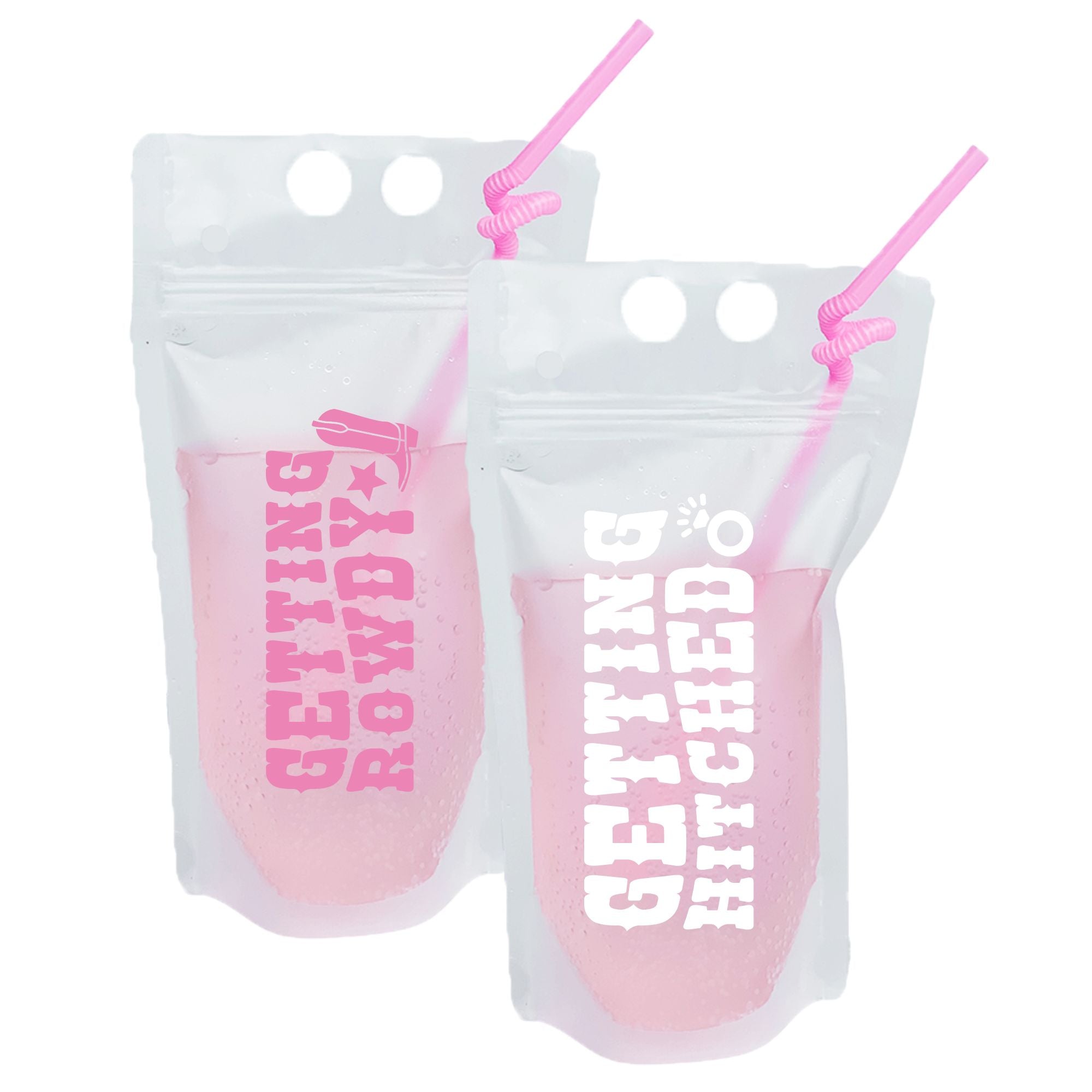 Getting Hitched / Getting Rowdy Party Pouch - Sprinkled With Pink #bachelorette #custom #gifts