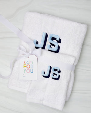 Guest Towels, Embroidered - Sprinkled With Pink #bachelorette #custom #gifts