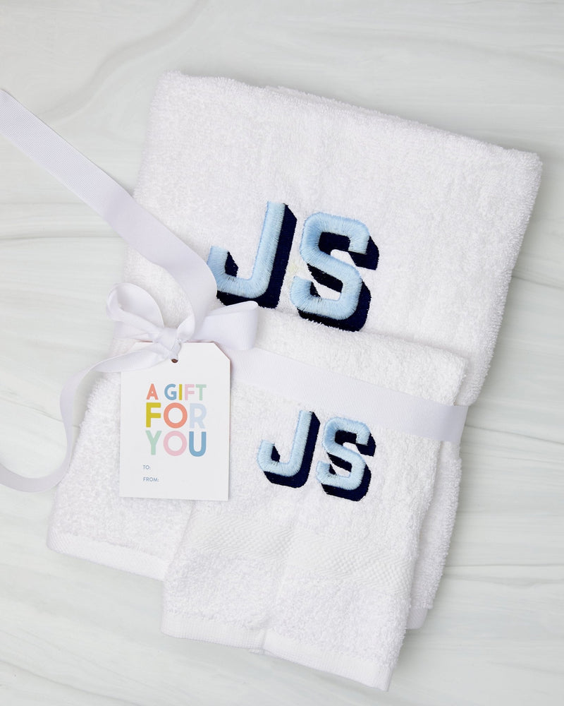 Guest Towels, Embroidered - Sprinkled With Pink #bachelorette #custom #gifts