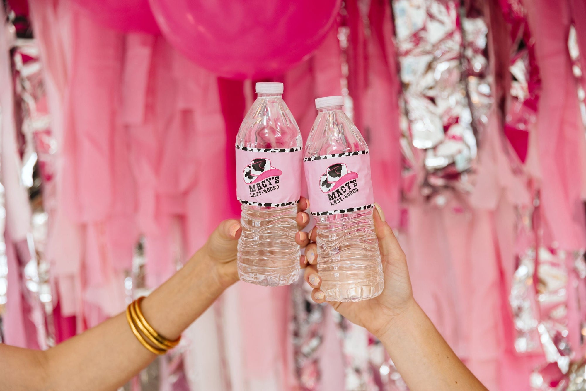 Last Rodeo Water Bottle Label (Set of 10) - Sprinkled With Pink #bachelorette #custom #gifts