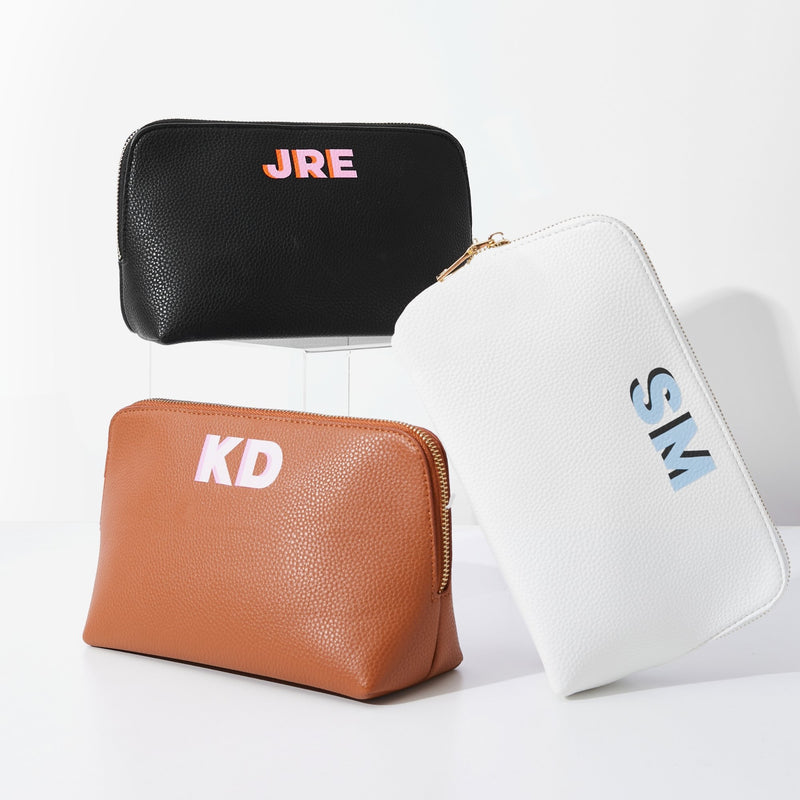 Leather Pouch - Sprinkled With Pink #bachelorette #custom #gifts