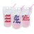 Customized party pouches with patriotic drinking phrases