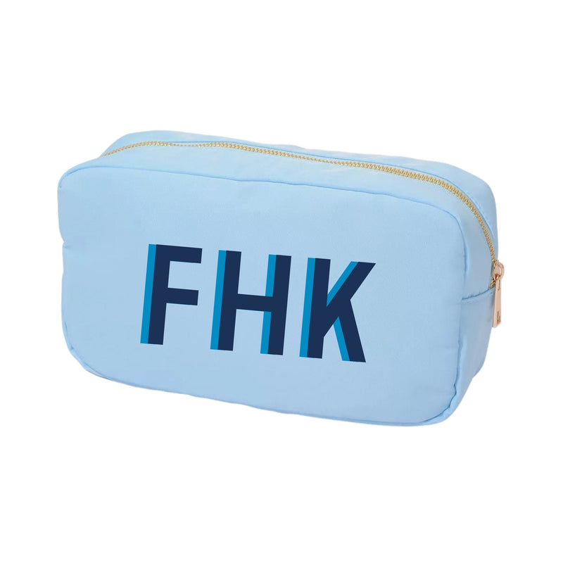 Shadow Monogram Nylon Pouch - Sprinkled With Pink #bachelorette #custom #gifts