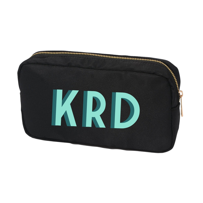 Shadow Monogram Nylon Pouch - Sprinkled With Pink #bachelorette #custom #gifts