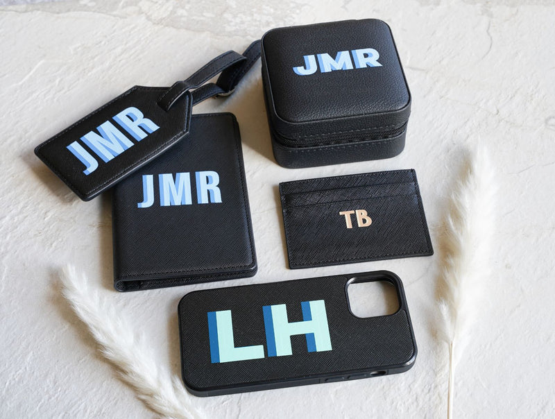 Shadow Monogram Travel Jewelry Case - Sprinkled With Pink #bachelorette #custom #gifts