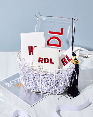 Shadow Monogram Travel Jewelry Case - White - Sprinkled With Pink #bachelorette #custom #gifts