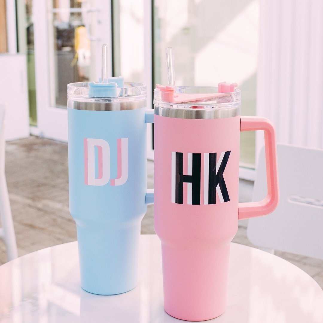 5 Reasons Why You Need the Monogram 40 oz. Tumbler - The Ultimate Hydration Solution - Sprinkled With Pink