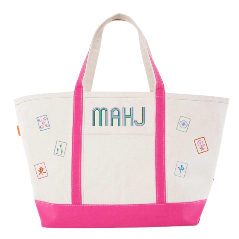 Mahjong Icon Canvas Tote