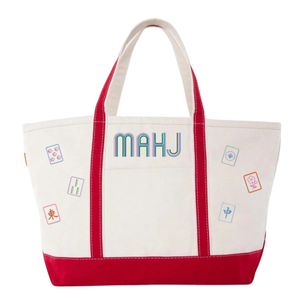 Mahjong Icon Canvas Tote