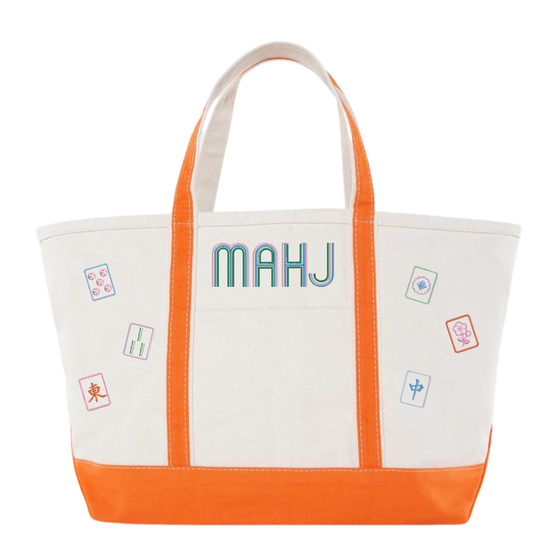 Mahjong Icon Canvas Tote
