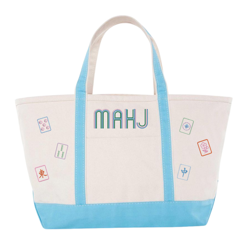 Mahjong Icon Canvas Tote