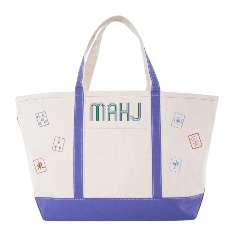 Mahjong Icon Canvas Tote