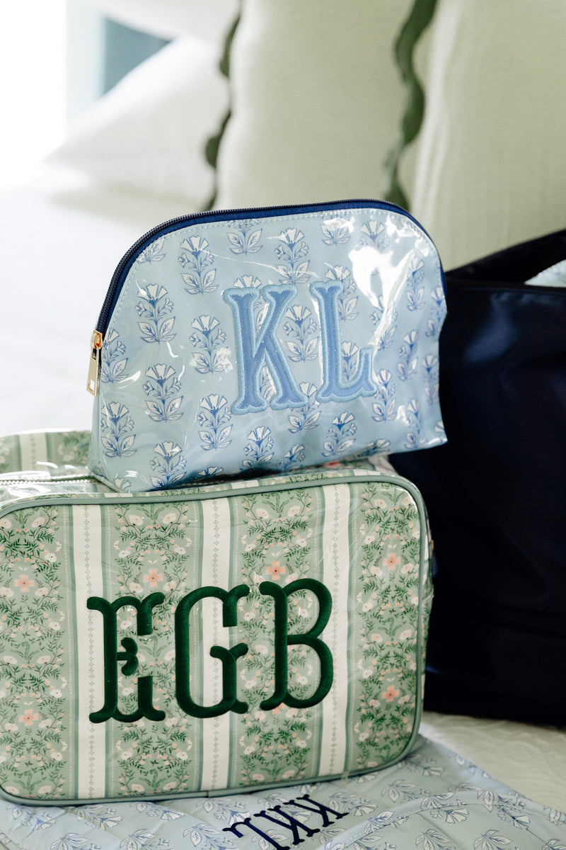 Clear Coated Pouch - Appliqué