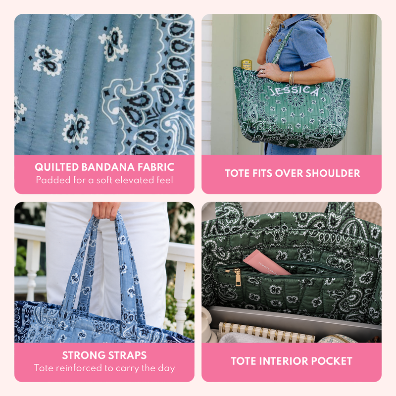 Bandana Tote & Pouch Set