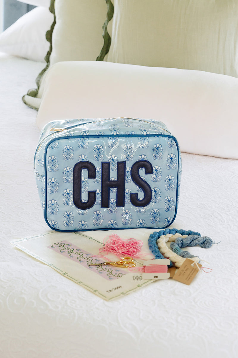 Clear Coated Pouch - Appliqué