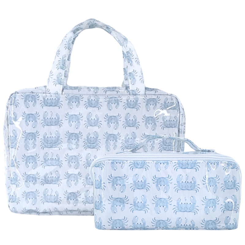 Coastal Clear Coated Travel Set