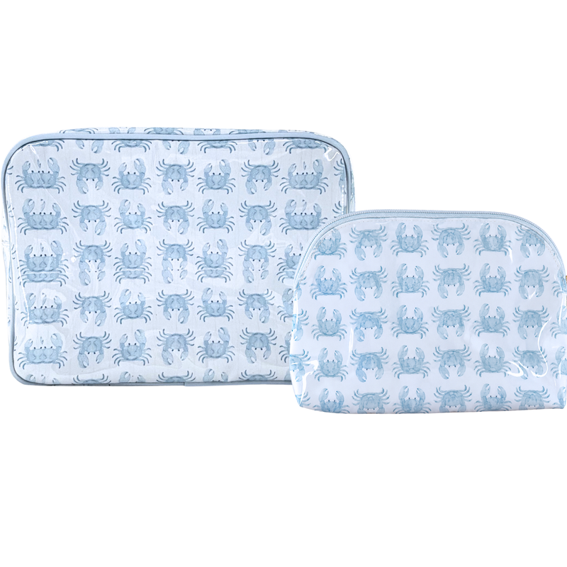 Coastal Clear Coated Pouch - Appliqué