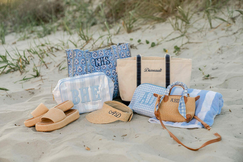 Coastal Clear Coated Pouch - Appliqué