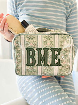 Clear Coated Pouch - Appliqué