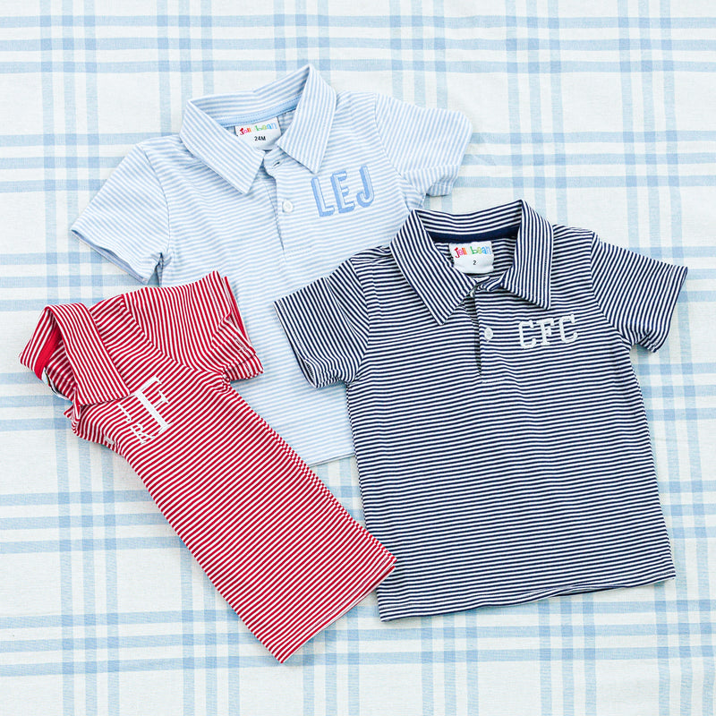 Toddler Short Sleeve Polo - Striped