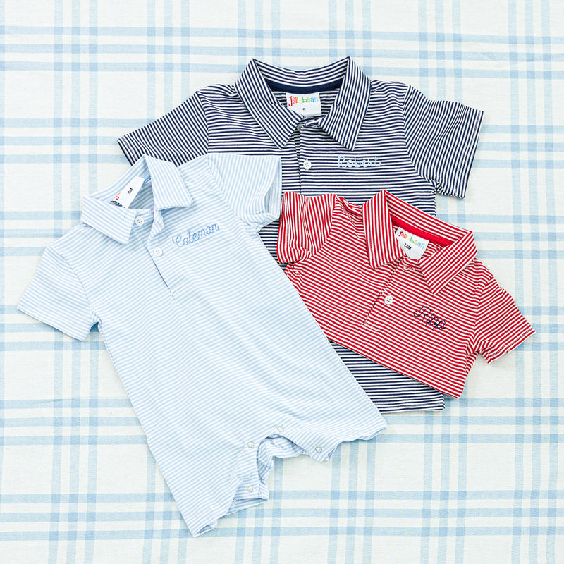 Toddler Short Sleeve Polo - Striped