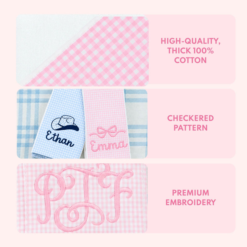 Checkered Burp Cloth