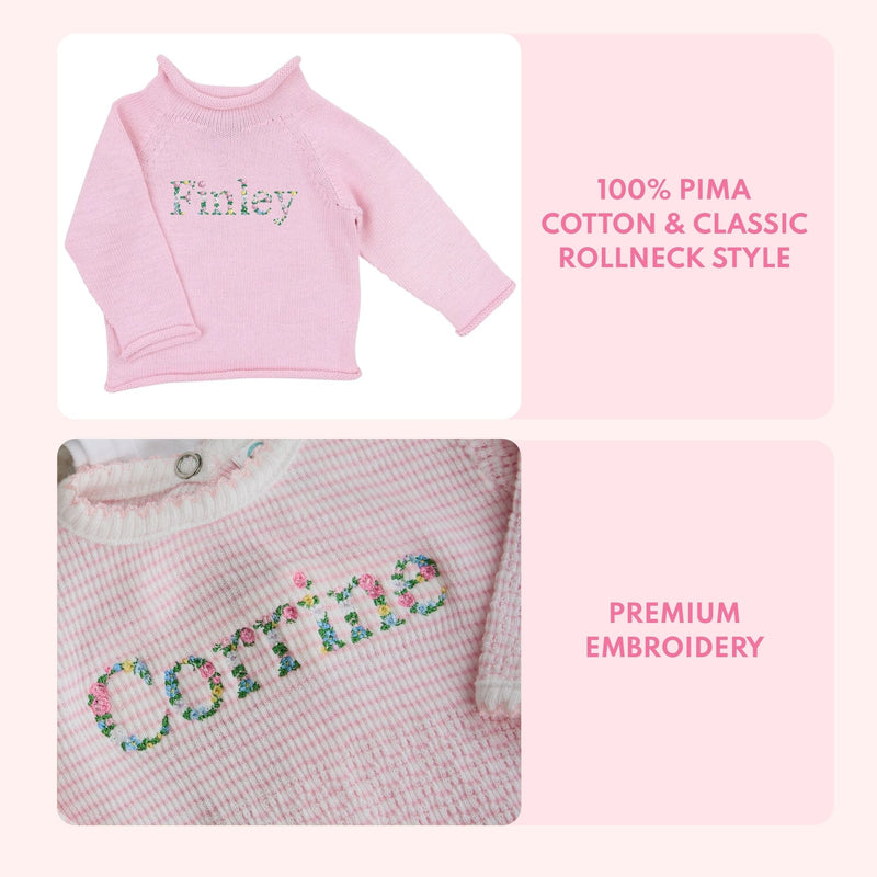 Toddler Rollneck - Floral Name