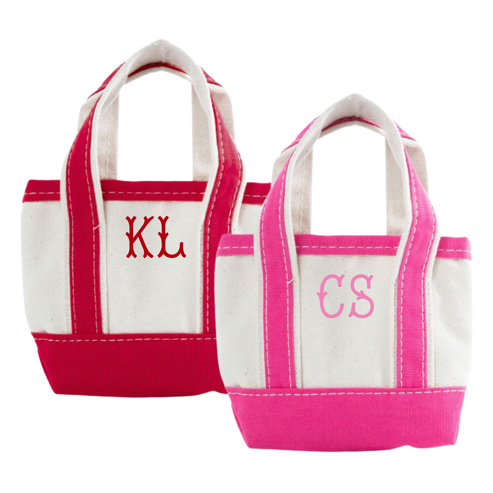 Personal Mini Tote | Monogrammed Mini Canvas Gift Bag