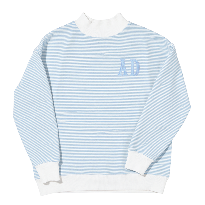 Monogrammed Mockneck Sweatshirt