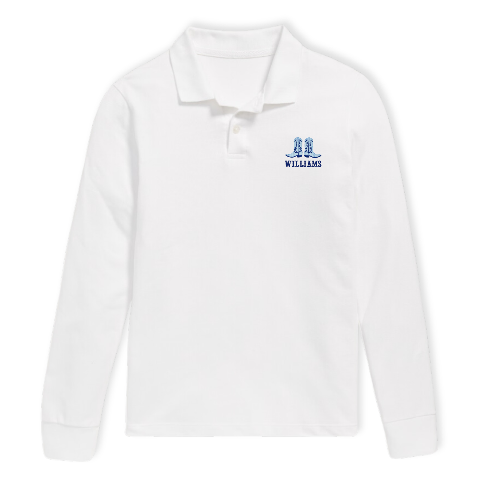Toddler Long Sleeve Polo - Solid