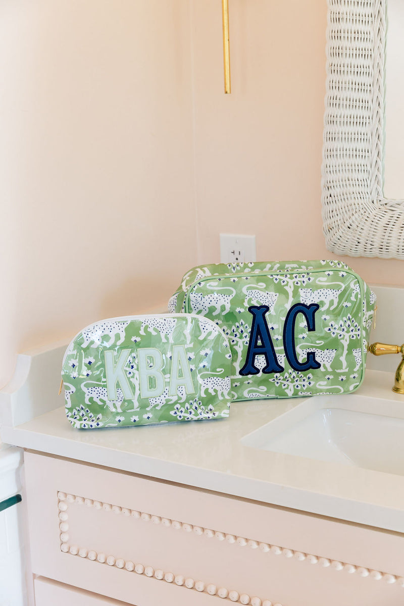 Clear Coated Pouch - Appliqué