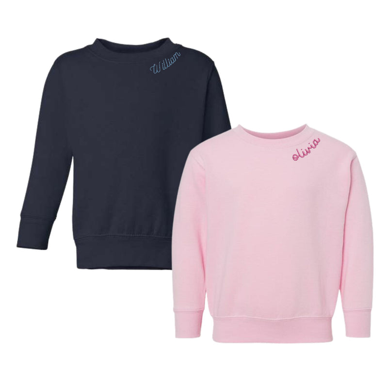 Toddler Sweatshirt - Collar Name