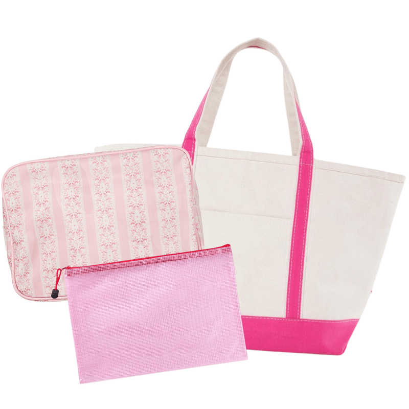 Custom Ballet Gift Bundle featuring pink tote and a pool bag, perfect for ballerinas or dance lovers