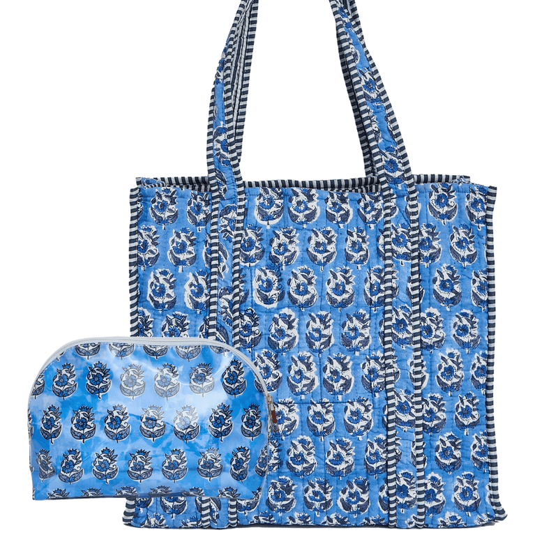Block Print Tote & Pouch