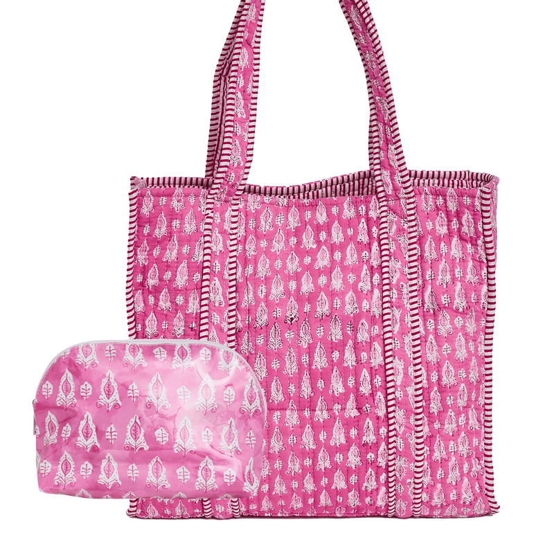 Block Print Tote & Pouch