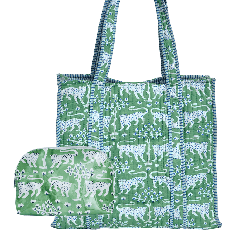 Block Print Tote & Pouch