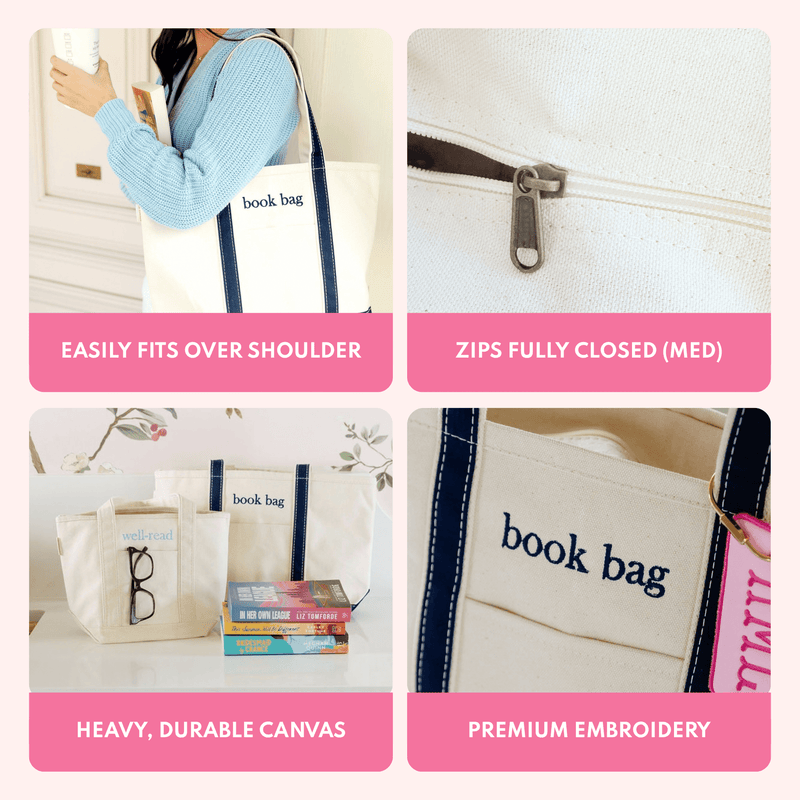 Book Lover Canvas Tote