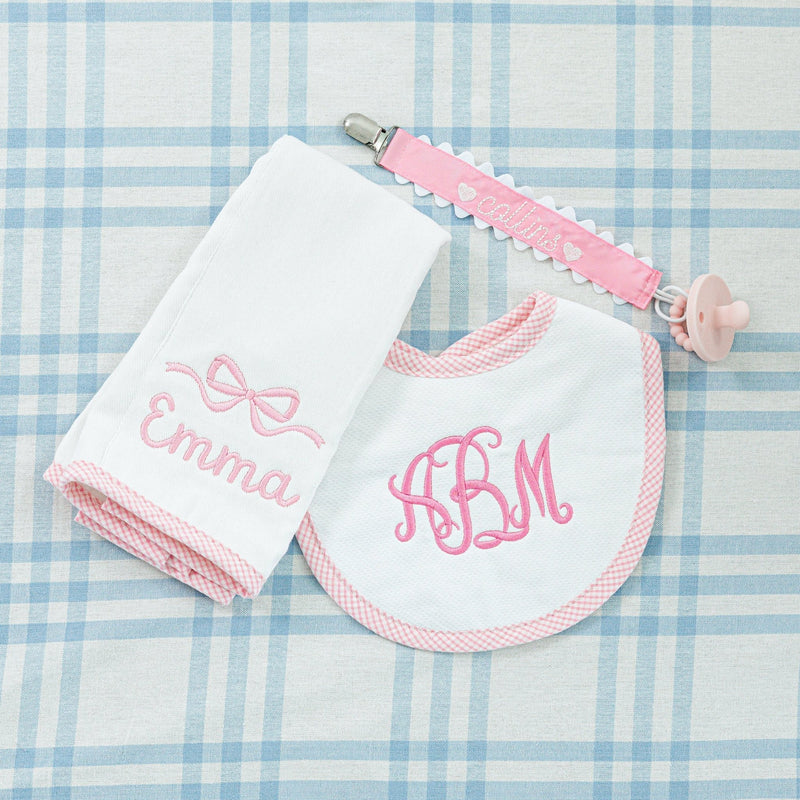 Checkered Trim Bib