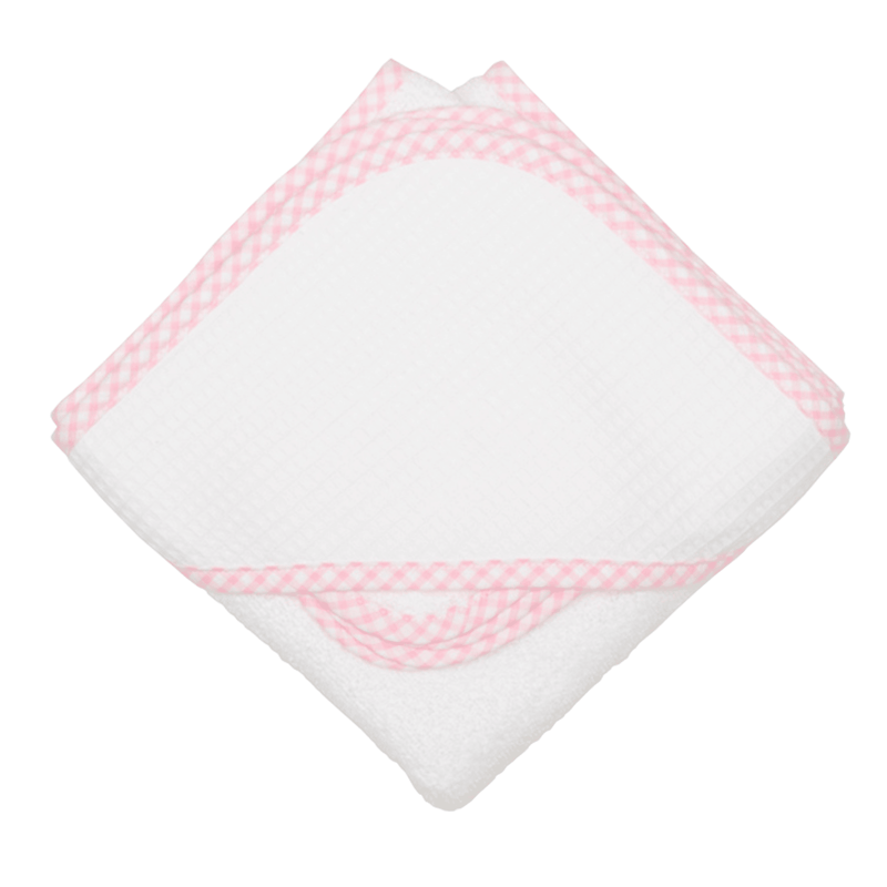 Checkered Trim Hooded Towel