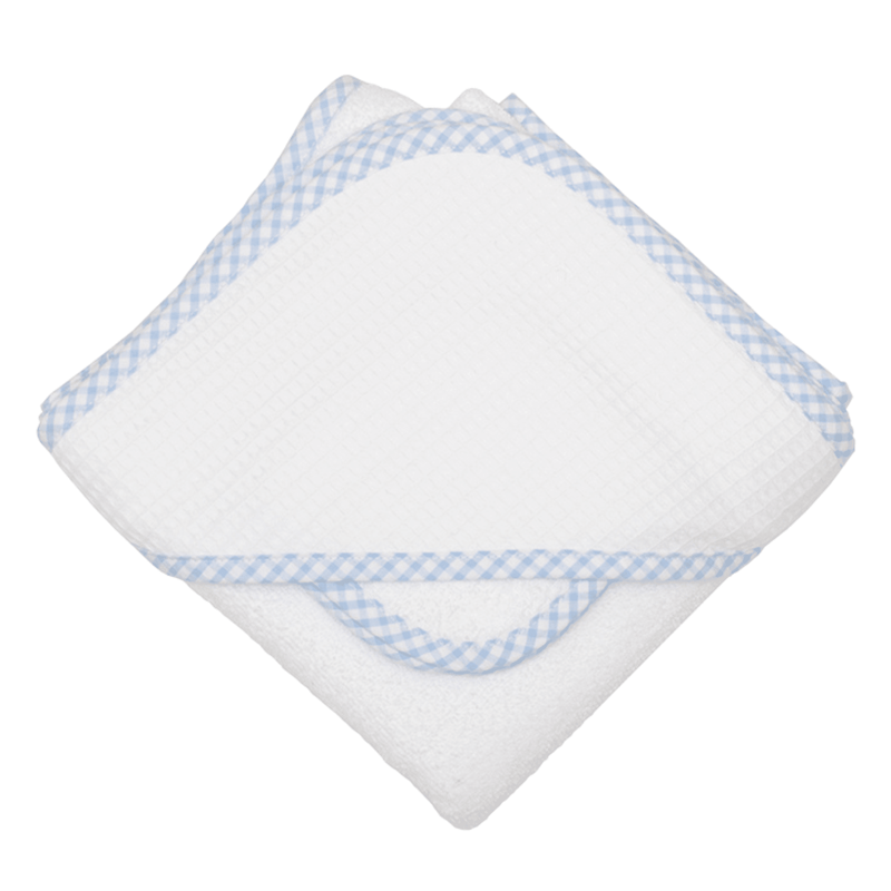 Checkered Trim Hooded Towel