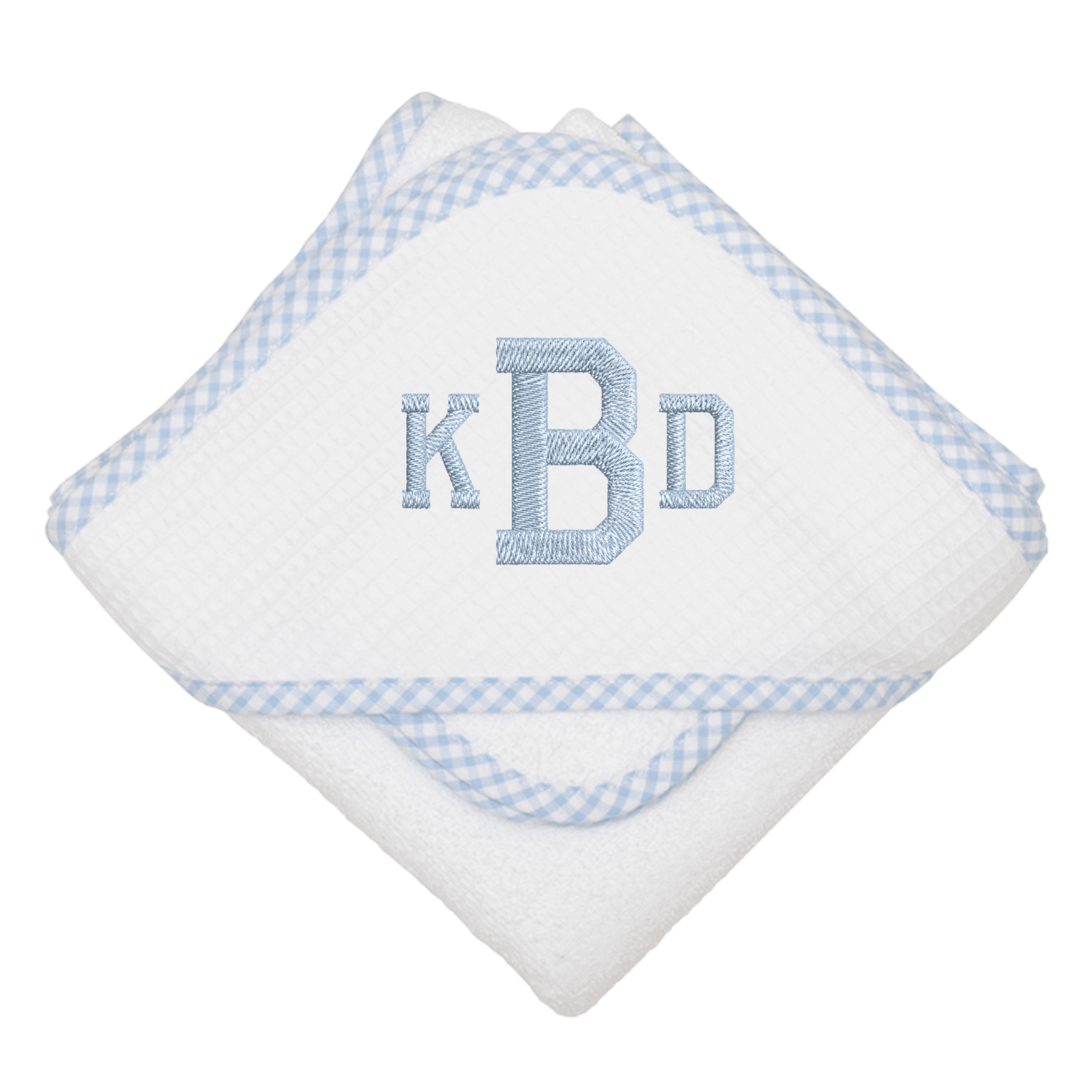 Checkered Trim Hooded Towel