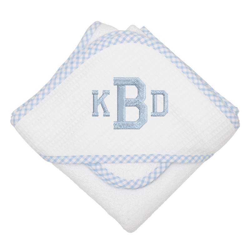 Checkered Trim Hooded Towel